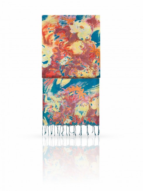 Палантин Женский S30-FLORA.MIST/EMARELD